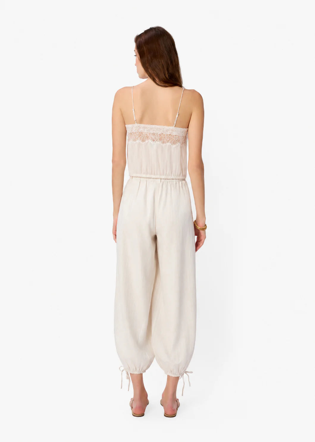CAMI NYC Libi Cotton Silk Camisole Macadamia