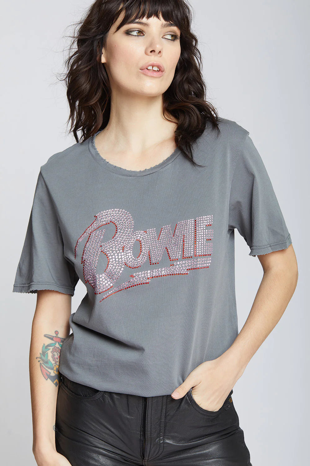 RECYCLED KARMA the Bowie Bolt Crystal Tee