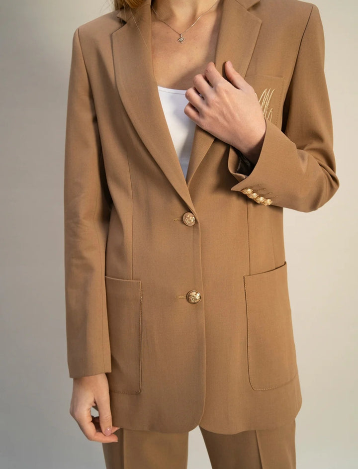 Été Comme Hiver Paris Sloan Blazer In Camel