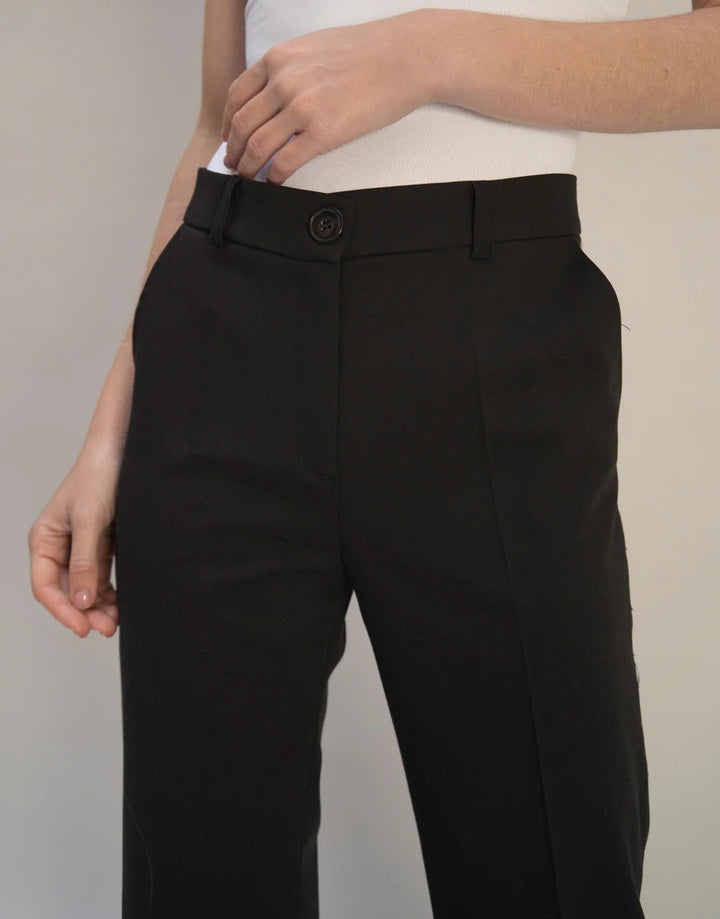 Été Comme Hiver Paris Riviera Tailored Pant In Black