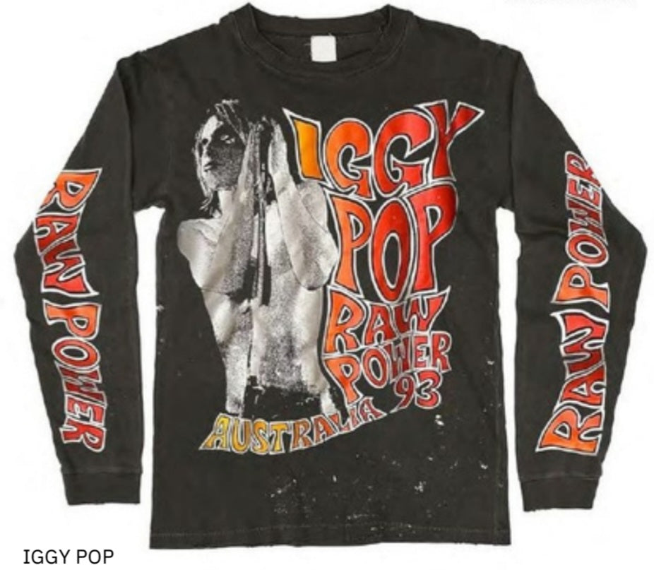 MADEWORN IGGY POP LONG SLEEVE TEE