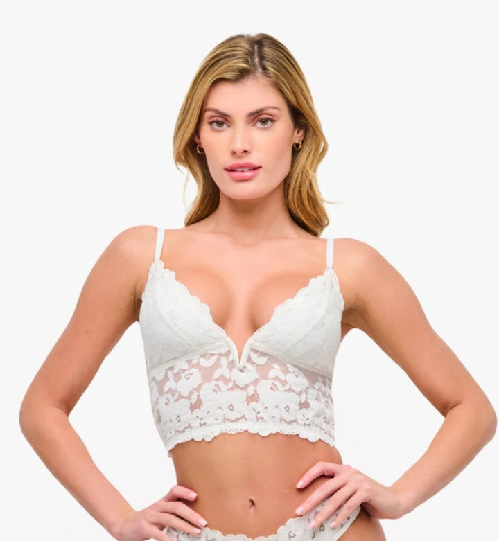 COSABELLA Romanza Longline Bralette Moon Ivory