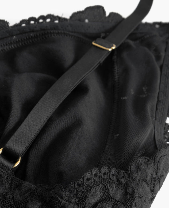 COSABELLA Romanza Longline Bralette Black