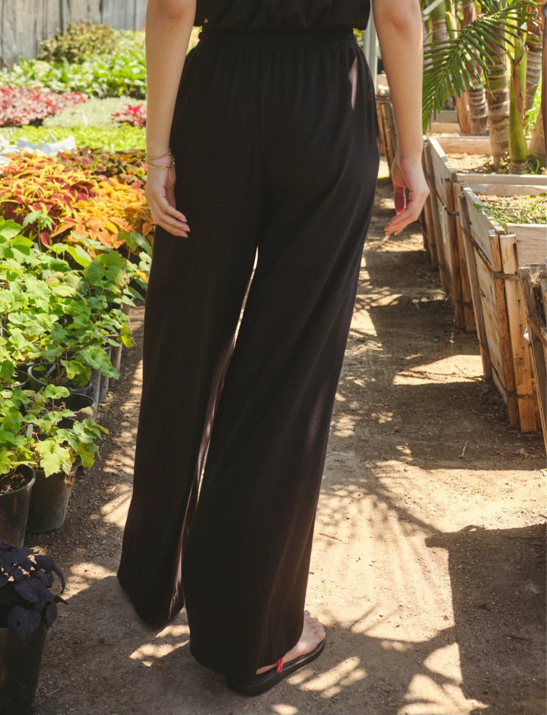 STATESIDE CLOUD JERSEY DRAWSTRING PANTS - Black