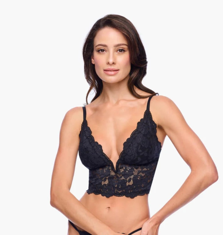 COSABELLA Romanza Longline Bralette Black