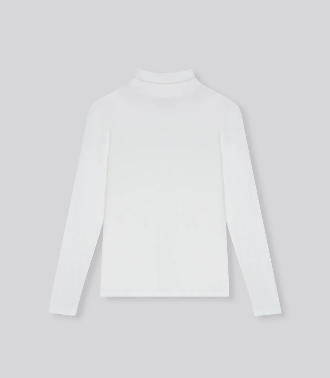 MAJESTIC FILATURES High Neck Shirt Long Sleeve Milk