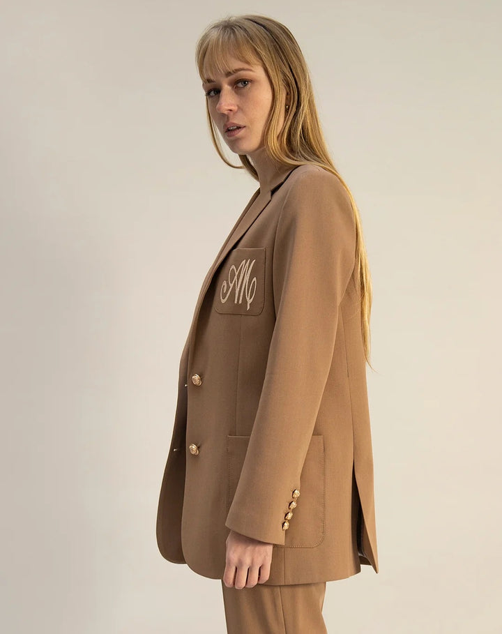 Été Comme Hiver Paris Sloan Blazer In Camel