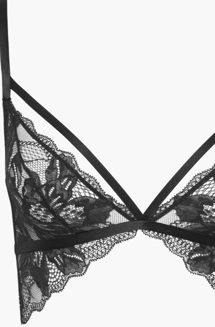 COSABELLA Paradiso Triangle Bralette Black
