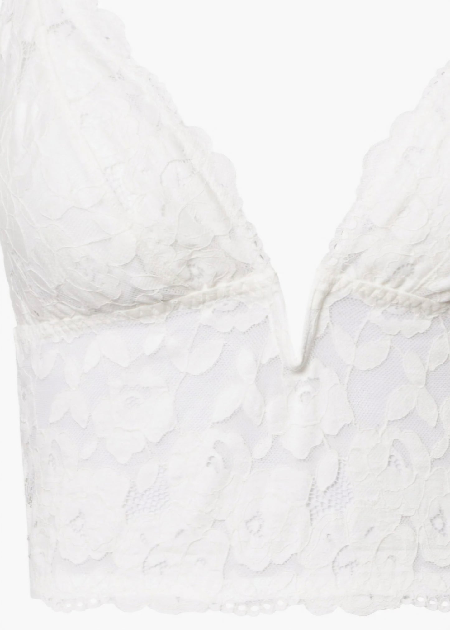 COSABELLA Romanza Longline bralette White