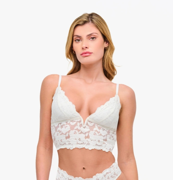 COSABELLA Romanza Longline Bralette Moon Ivory