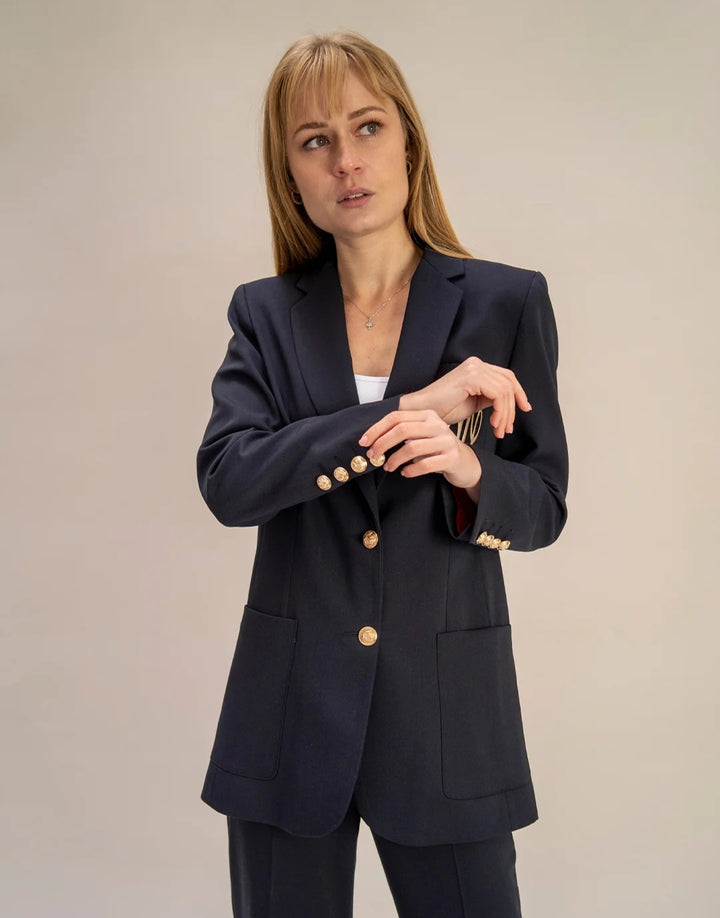 Été Comme Hiver Paris Sloan Blazer In Navy