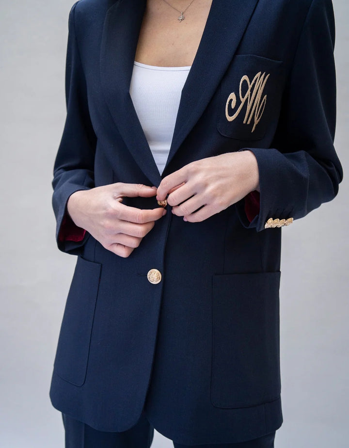 Été Comme Hiver Paris Sloan Blazer In Navy
