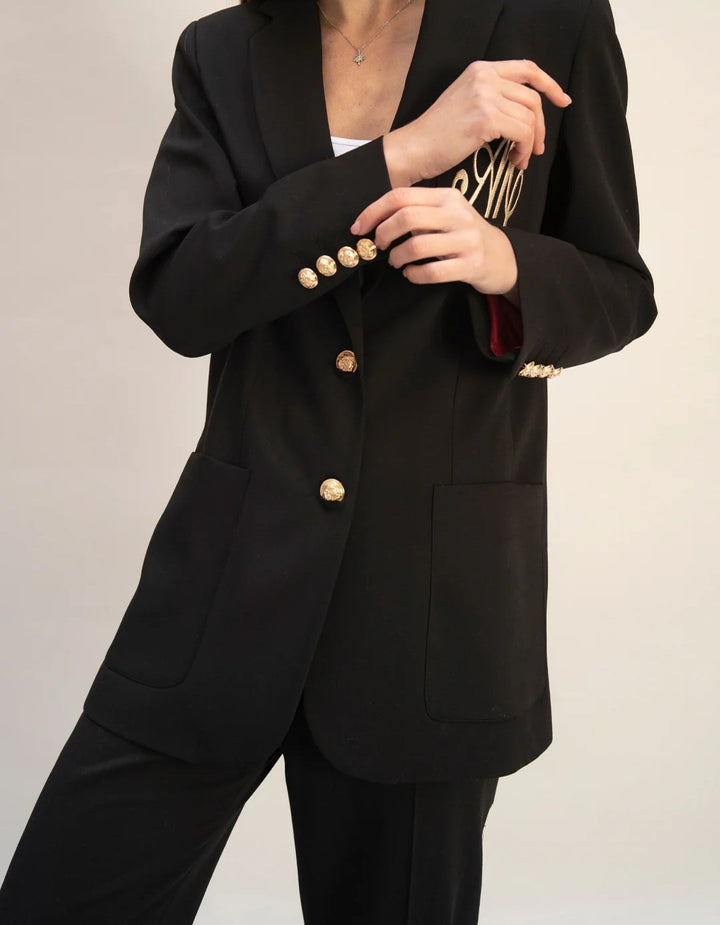 Été Comme Hiver Paris Sloan Blazer In Black