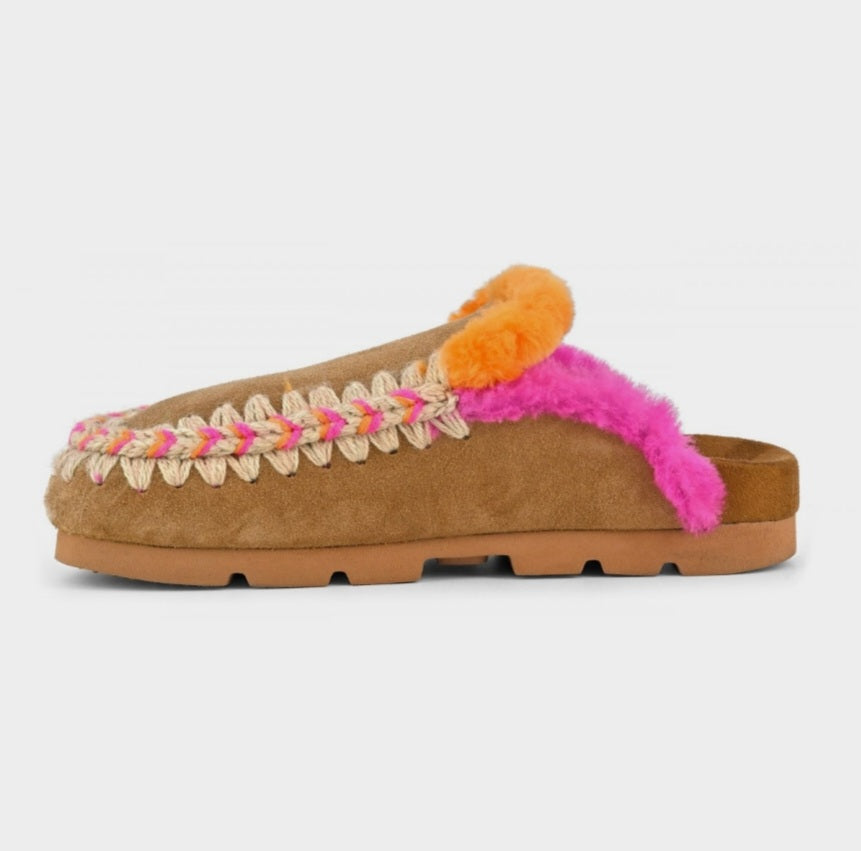 MOU Winter bio overstitching colour Congac Suede
