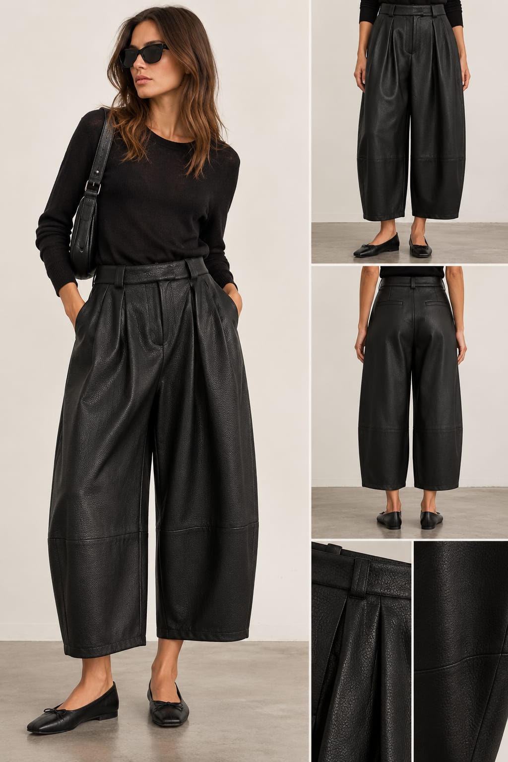 LM LULU Velina Black Bermuda Shorts