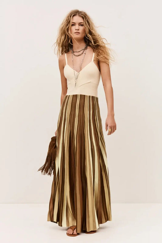 BA&SH ATIA DRESS-MULTICOLORED