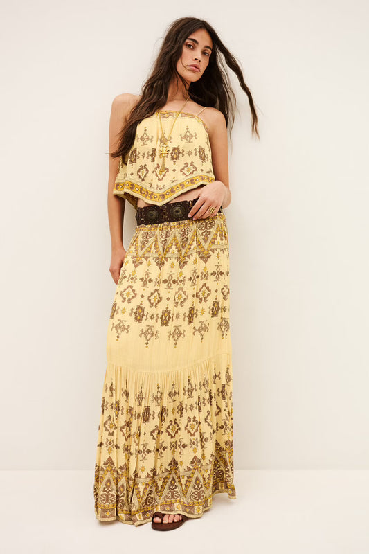 BA&SH - ZAYA patterned maxi skirt
