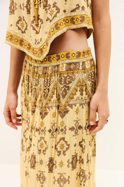 BA&SH - ZAYA patterned maxi skirt
