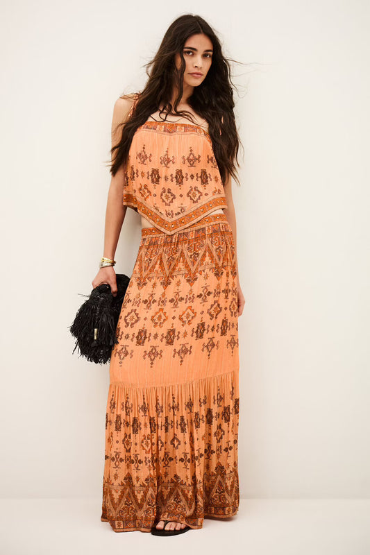BA&SH - ZAYA patterned maxi skirt
