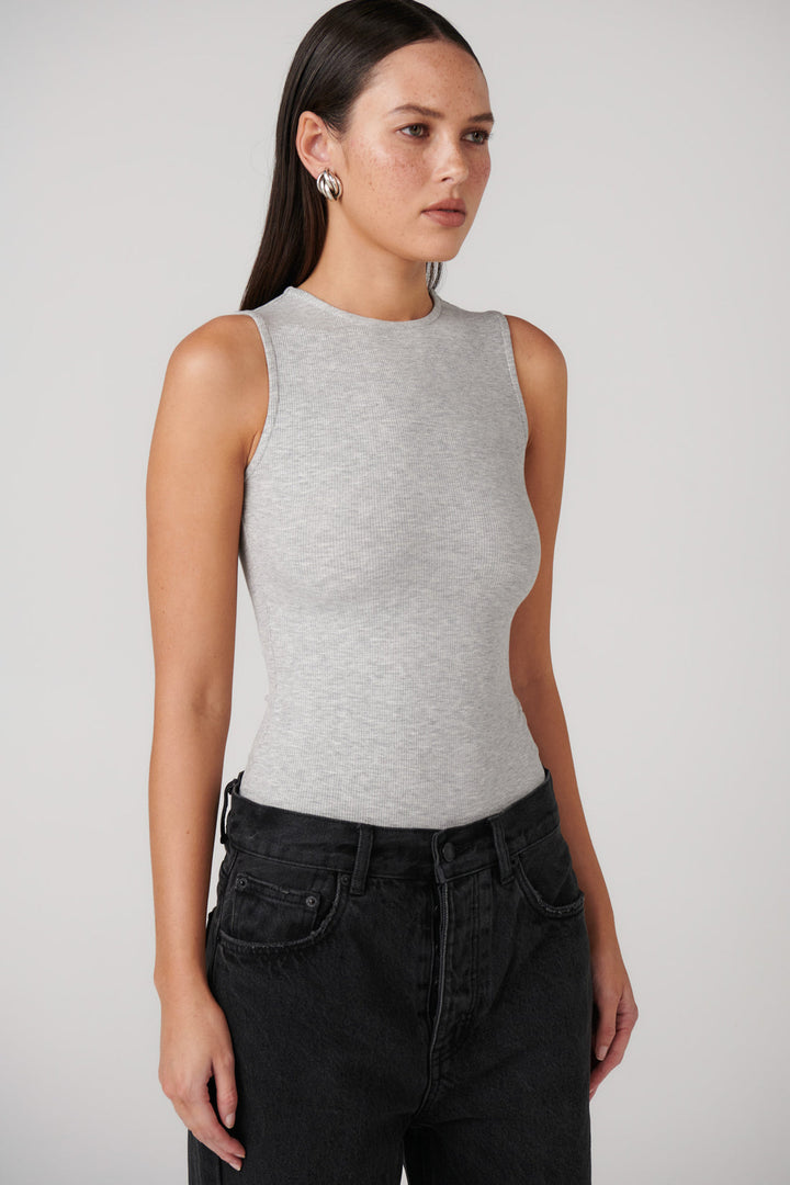 BAYSE Layla Bodysuit In Grey