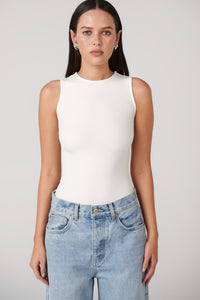 BAYSE Layla Bodysuit In White