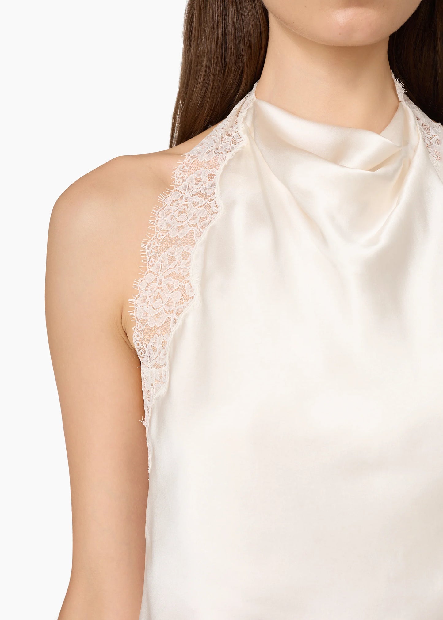 CAMI NYC Lucille Silk Top Macadamia