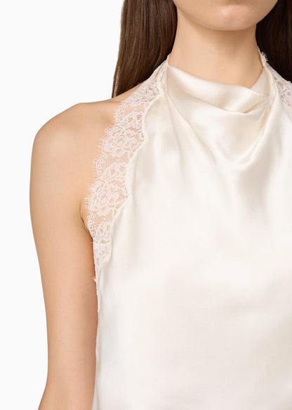CAMI NYC Lucille Silk Top Macadamia