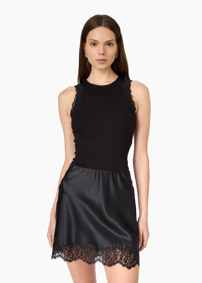 CAMI NYC Rogers Silk Mini Skirt Black