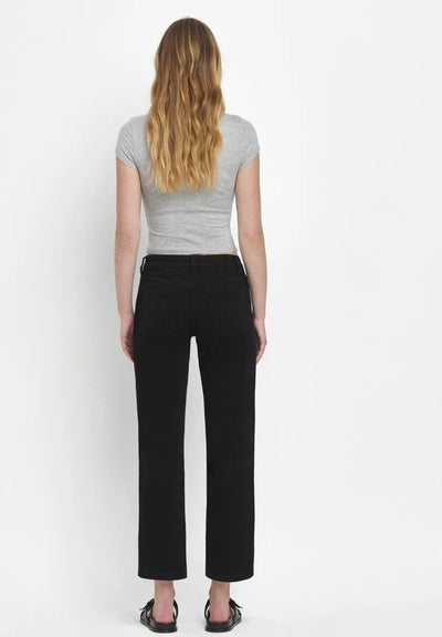 VERVET Catchy High Rise Ankle Straight Jeans