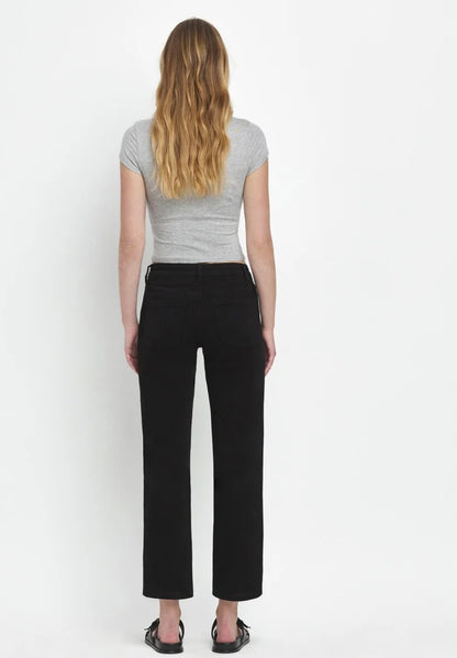 VERVET Catchy High Rise Ankle Straight Jeans