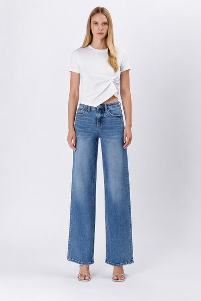 LOVERVET Super High Rise Baggy Wide Jeans