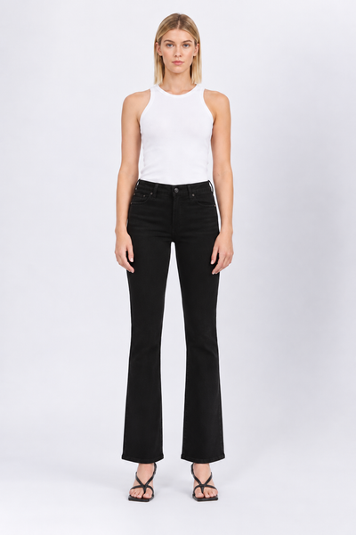 LOVERVET Mid Rise Bootcut Jeans Black