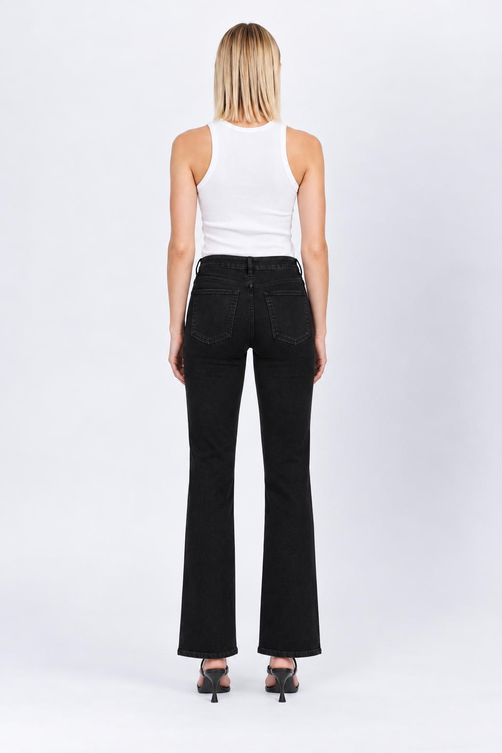 LOVERVET Mid Rise Bootcut Jeans Black