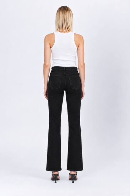 LOVERVET Mid Rise Bootcut Jeans Black