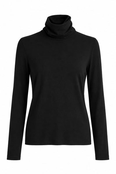 MAJESTIC FILATURES Turtleneck Top black
