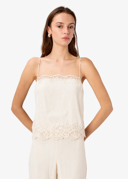 CAMI NYC Maiya Silk Camisole Bone