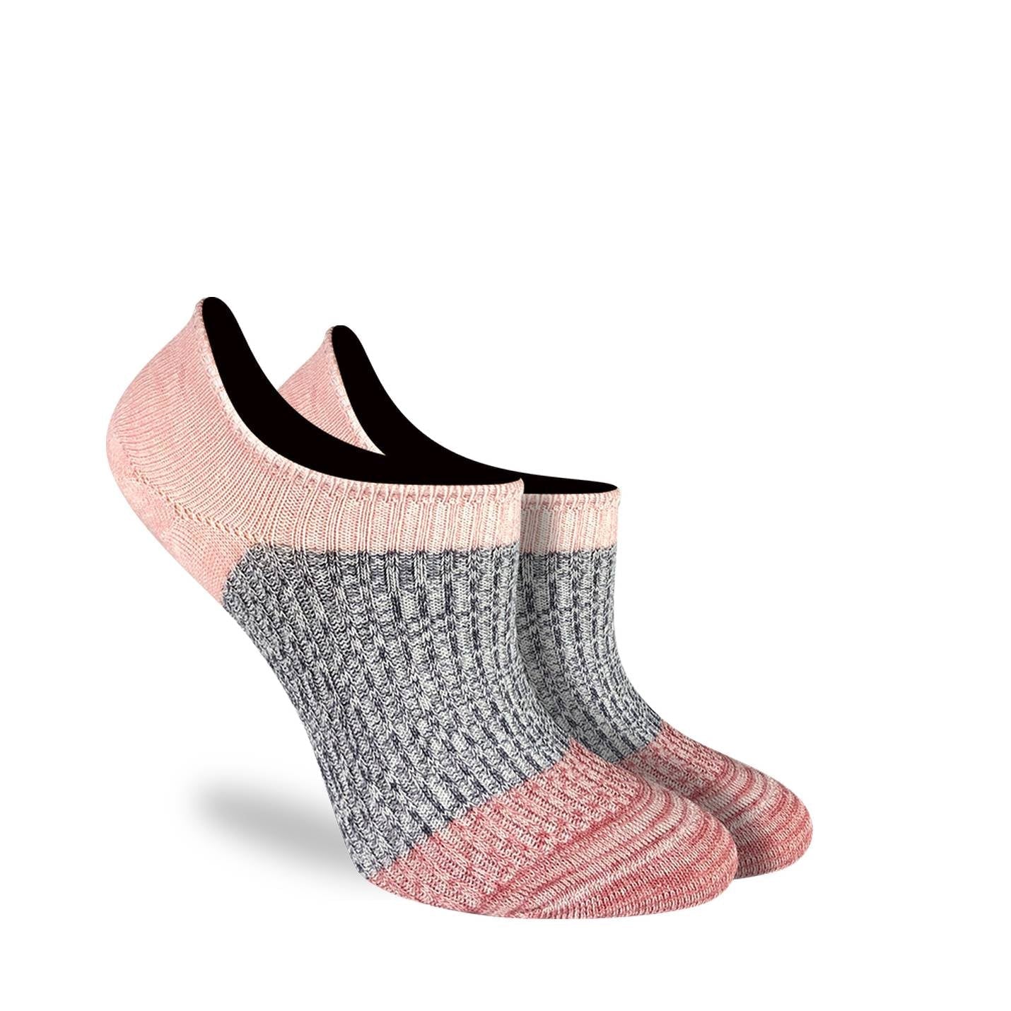 GLS No Show Socks Pink, Grey, Red