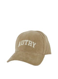 AUTRY Baseball Cap In Embroidered Beige Corduroy