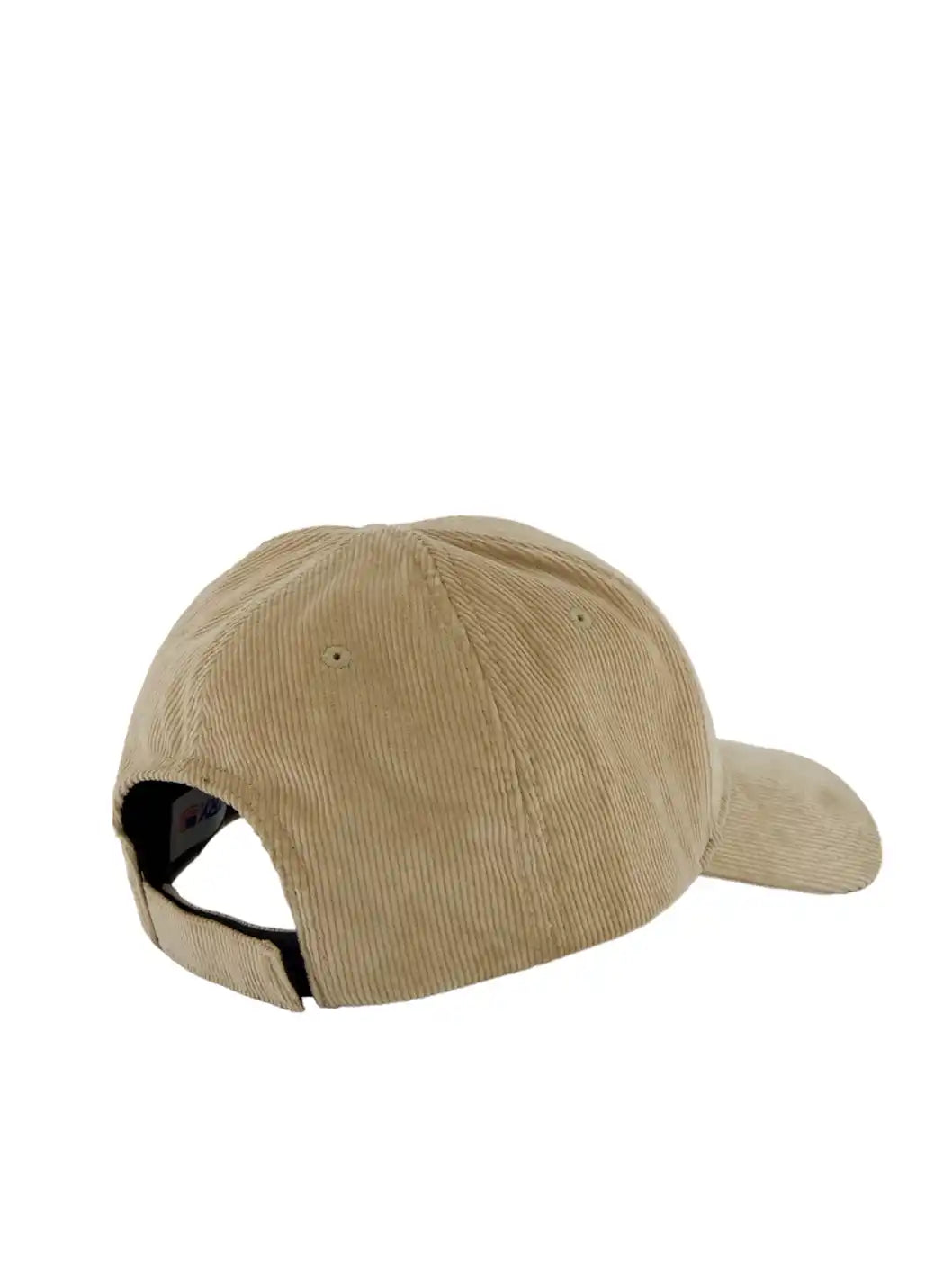 AUTRY Baseball Cap In Embroidered Beige Corduroy