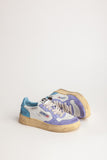 AUTRY Super Vintage Sneakers In Lavender, White And Light Blue Leather