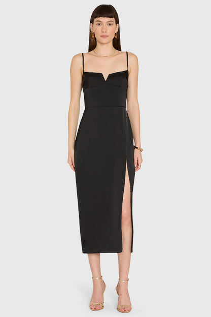 Amanda Uprichard - Lyra Midi Dress black