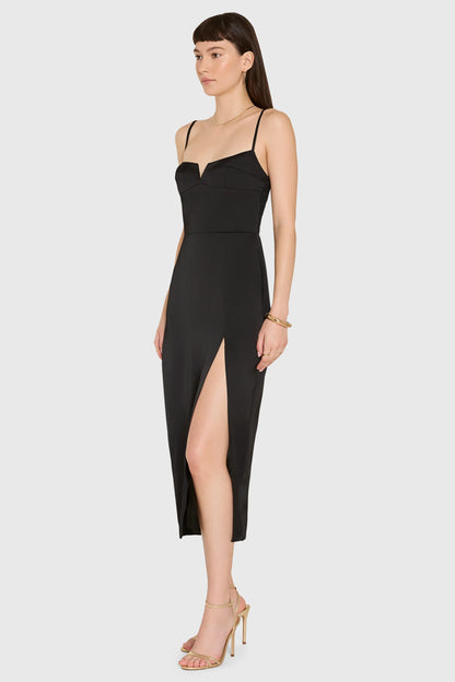 Amanda Uprichard - Lyra Midi Dress black