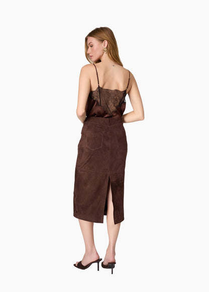 CAMI NYC Daisy Silk Camisole Umber