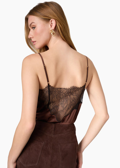 CAMI NYC Daisy Silk Camisole Umber