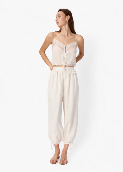 CAMI NYC Libi Cotton Silk Camisole Macadamia
