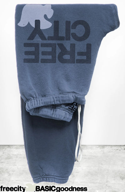 FREECITY sweatpant - Blue Wash