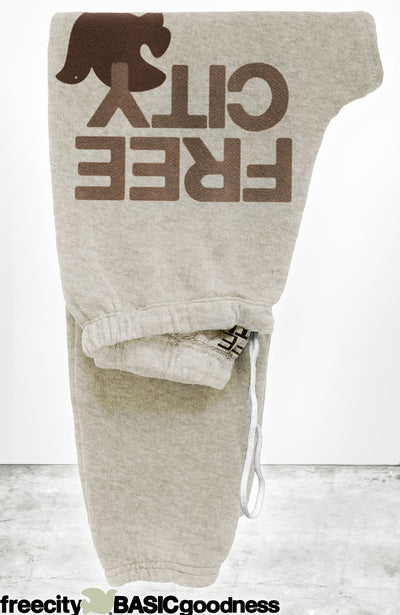 FREECITY sweatpant - heatheroats coco