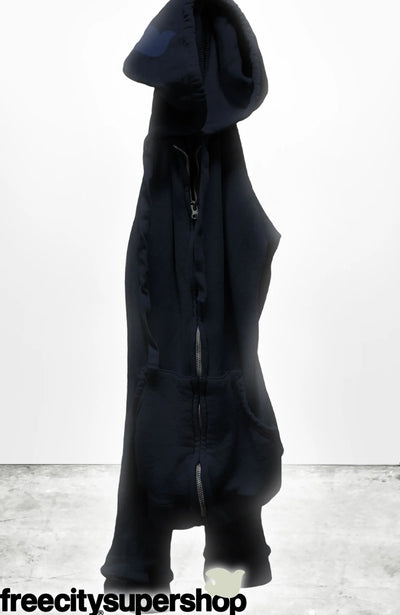FREECITY SUPERFLUFF LUX zip hoodie - squids blue