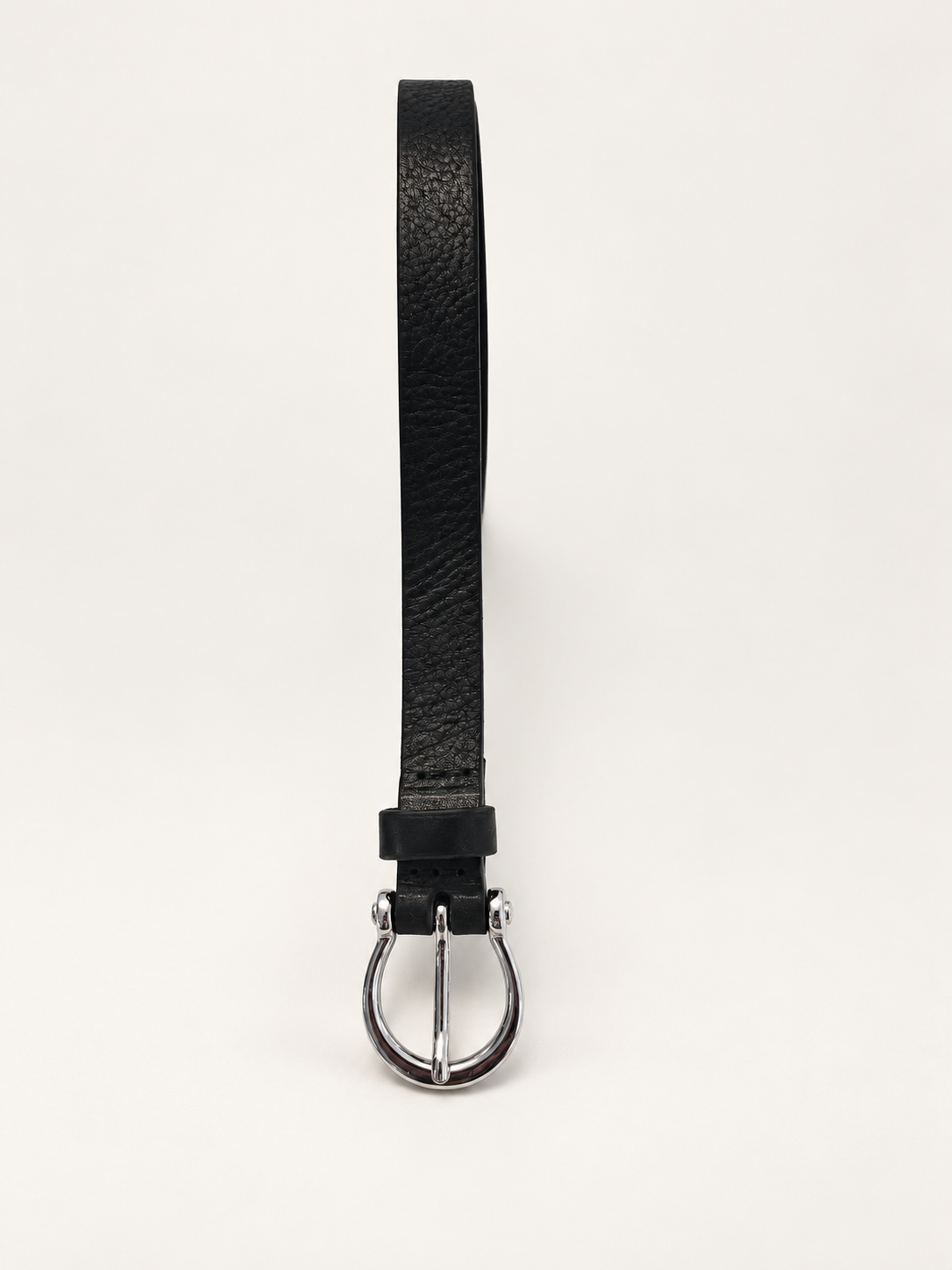 JULIA Black Belt with Silver Buckle