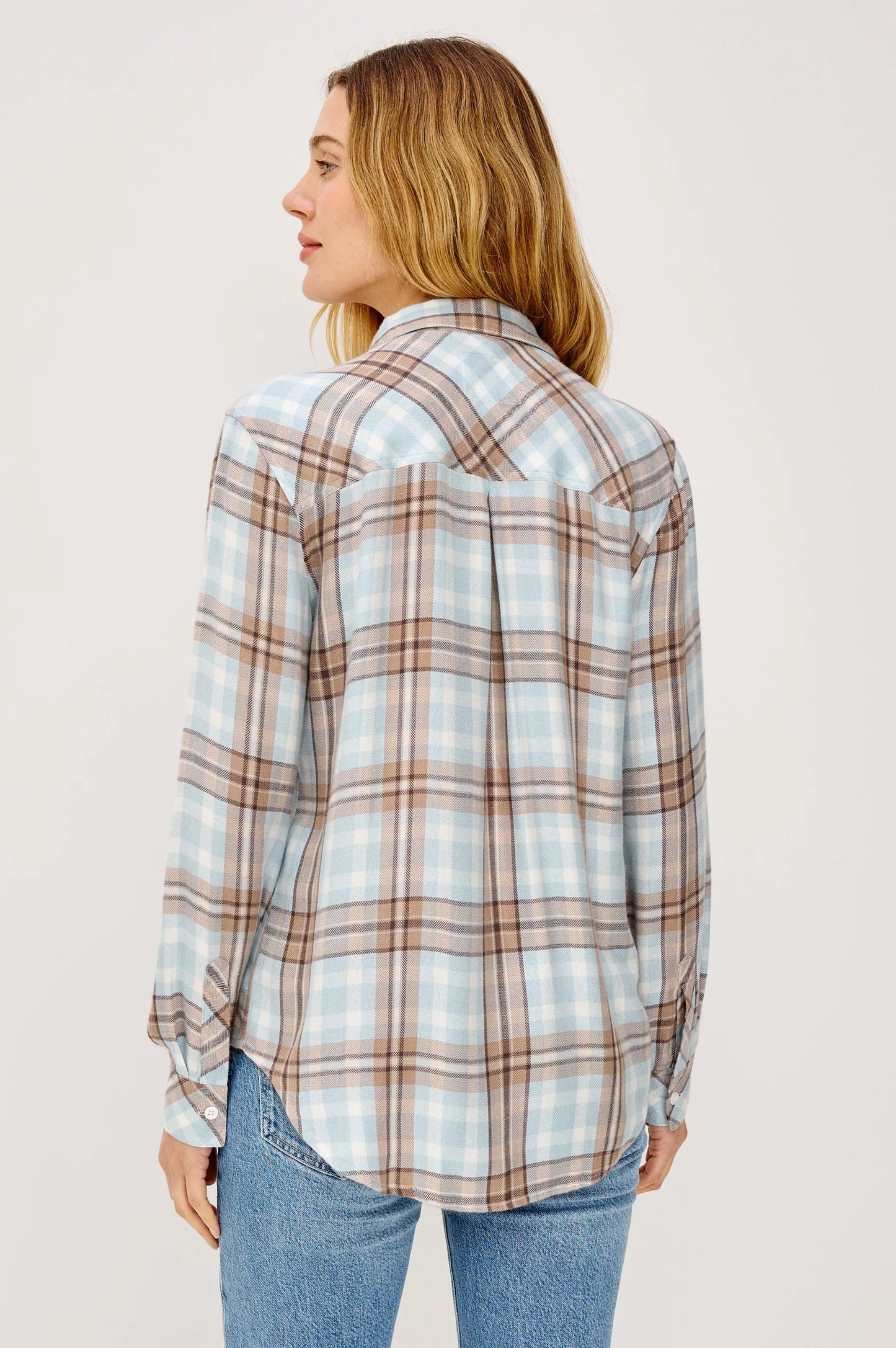 RAILS Hunter shirt Chambray Ivory Dune